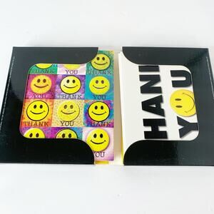 Carlton Cards Smiley Face Thank You Greeting Cards With Envelopes Set Notecards